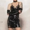 PATRICE CATANZARO Edgy Dresses Brume Vinyl Dress -PATRICE CATANZARO Shop Brume Vinyl Dress Edgy Dresses Patrice Catanzaro Black SEXYSHOES COM grande