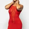 PATRICE CATANZARO Edgy Dresses Ophelia Red Lycra Dress -PATRICE CATANZARO Shop Ophelia Red Lycra Dress Edgy Dresses Les Ptites Folies Red SEXYSHOES COM grande