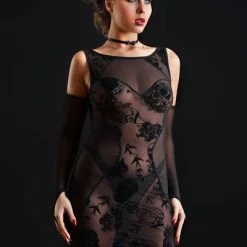 PATRICE CATANZARO Edgy Dresses Patsy Mesh Dress