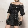 PATRICE CATANZARO Edgy Dresses Vinyl Dress Breeze