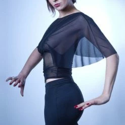 PATRICE CATANZARO Fetish Skirts Aloha Edgy Skirt | Black Lycra