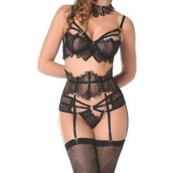 PATRICE CATANZARO Bras Lady Bra | Black Embroidery