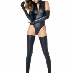 PATRICE CATANZARO Fetish Bodysuits Manon Bodysuit | Black Wetlook -PATRICE CATANZARO Shop manon bodysuit black wetlook bodysuits patrice catanzaro sexyshoescom 3 grande