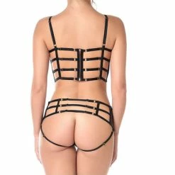 PATRICE CATANZARO Bras Nala Bra | Black Leatherette 9 PATRICE CATANZARO Bras Nala Bra | Black Leatherette -PATRICE CATANZARO Shop nala bra black leatherette lingerie separates impudique sexyshoescom 3 grande