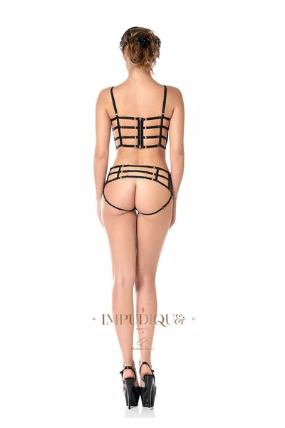 PATRICE CATANZARO Bras Nala Bra | Black Leatherette 6 PATRICE CATANZARO Bras Nala Bra | Black Leatherette - Image 4