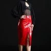 PATRICE CATANZARO Fetish Skirts Ornella Vinyl Skirt | Red Vinyl
