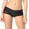 PATRICE CATANZARO Fetish Shorts Pepper Shorty | Black Mesh & Leatherette -PATRICE CATANZARO Shop pepper shorty black mesh leatherette fetish clothing impudique sexyshoescom grande